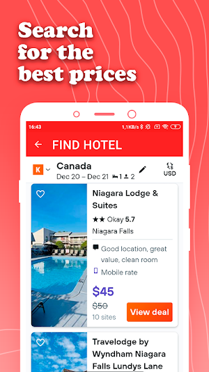Hotels Canada: Hoteles baratos Screenshot 0