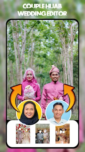 Couple Hijab Wedding Editor Screenshot 2