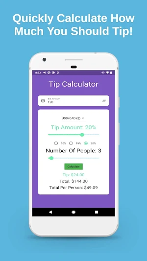 Tip Calculator Screenshot 0