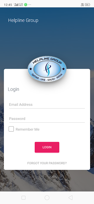 Helpline Portal Screenshot 0