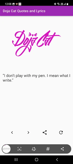 Doja Cat Quotes and Lyrics Screenshot 2