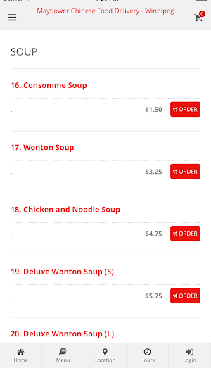 Mayflower Chinese Food Screenshot 2