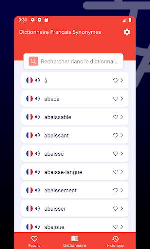 Dictionnaire Francais Synonyme Screenshot 1