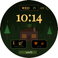 Forest Cabin - watch face