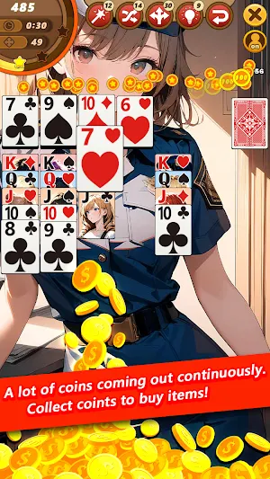 Girl Solitaire - Working Girls Screenshot 2