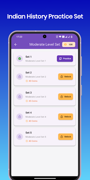 Indian History Practice Set Screenshot 2