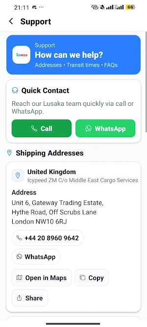 Icypeed Logistics Screenshot 1