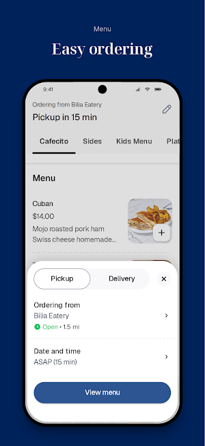 Bilia Eatery Screenshot 2