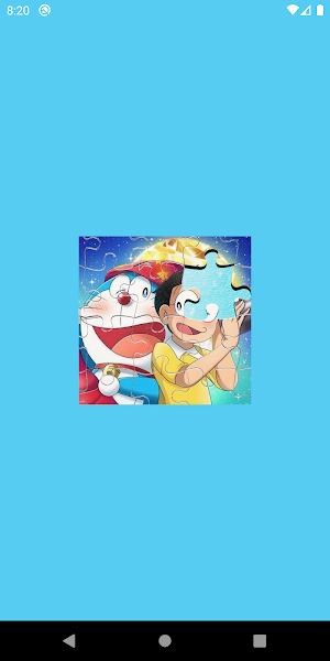 Bluecat Cartoon Jigsaw Puzzle Game Screenshot 0