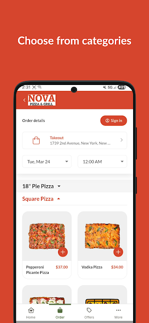 Nova Pizza & Grill Screenshot 2