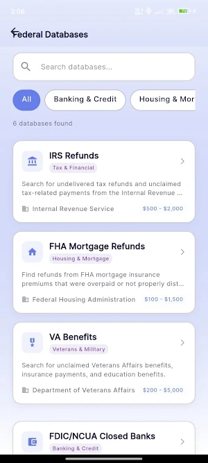 USA Unclaimed Property Screenshot 1