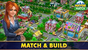 Mayor Match: Town Building Tycoon & Match-3 Puzzle Screenshot 0
