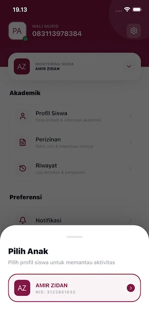 Aman Apps - Wali Murid Screenshot 0