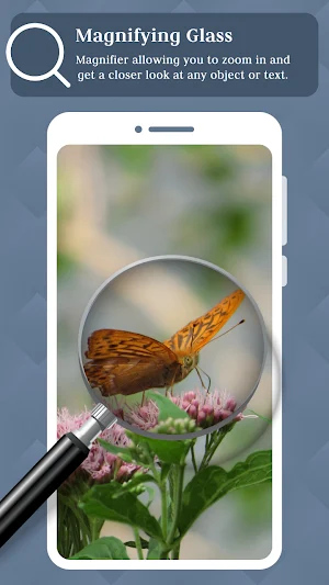 Magnifier Glass And Flashlight Screenshot 2