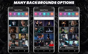 Wednesday Keyboard Theme Screenshot 1