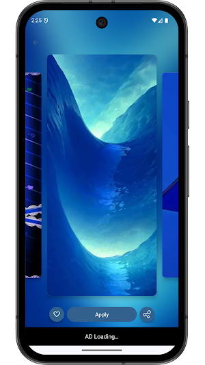 Blue HD Wallpaper &Backgrounds Screenshot 2