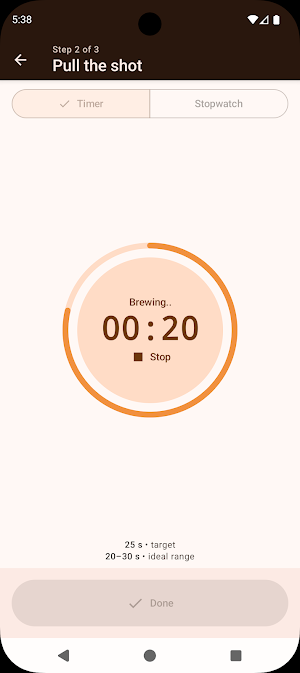 Bean to Cup: Espresso Timer Screenshot 0
