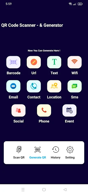 QR Code Scanner - & Generator Screenshot 1