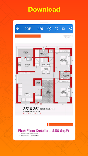 4 BHK Indian House Plan Screenshot 3