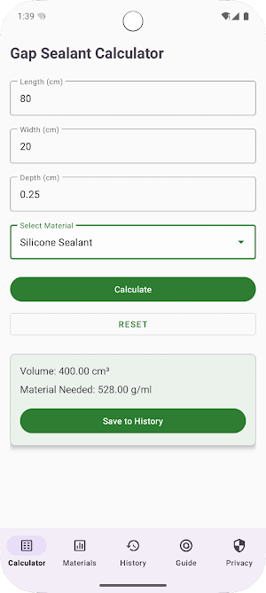 SealCalc Screenshot 0