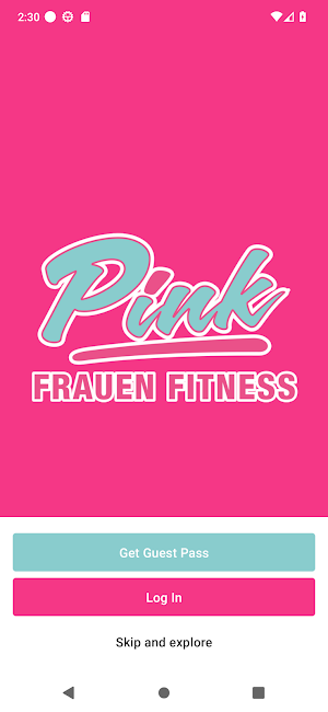 Pink Frauen Fitness Screenshot 0