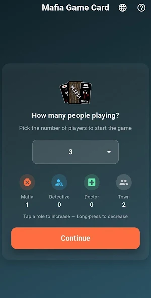 Mafia Game card Screenshot 0