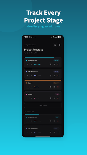 ProgressDot: Project Tracker Screenshot 0