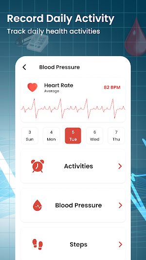 Blood Pressure Tracker Screenshot 1