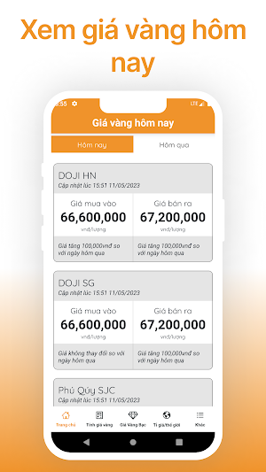 Giá Vàng Hôm Nay Screenshot 0