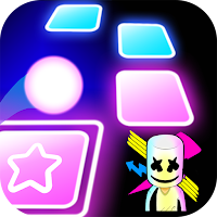 Marhmello Tiles Hop Ball - Neon EDM Rush