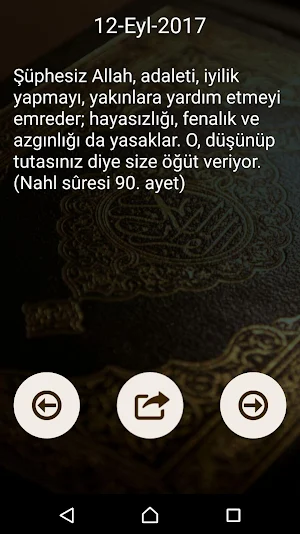 365 Gün Ayet ile Günün Ayeti Screenshot 1