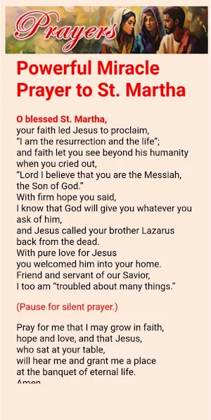 Saints Martha,Mary and Lazarus Screenshot 2