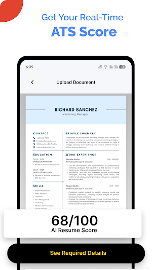 Resume Builder & ATS Scan Screenshot 3