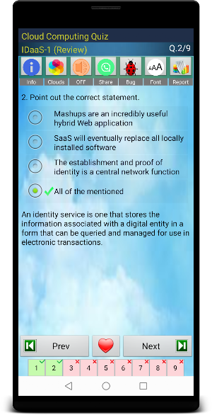 Cloud Computing Quiz Screenshot 3