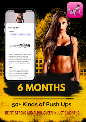 AlphaQueen Pushup Home Trainer Screenshot 2