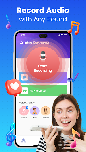 Reverse Audio: Reverse Singing Screenshot 1