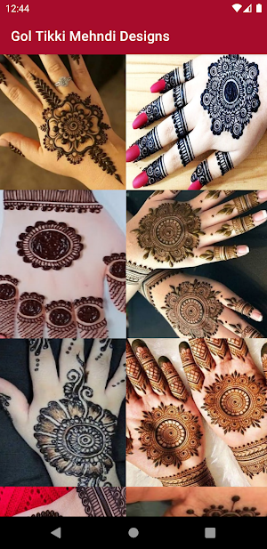 Gol Tikki Mehndi Designs Screenshot 1