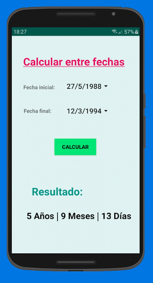 Calcular tiempo entre fechas Screenshot 0