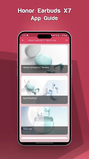 Honor Earbuds X7 App Guide Screenshot 2