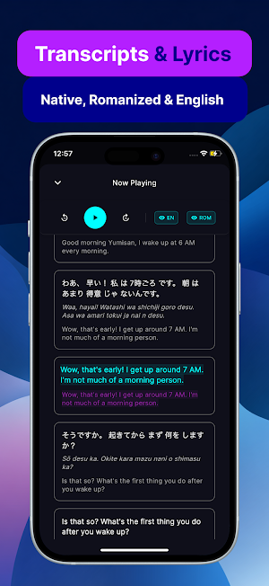 LingoFM: Learn Japanese Screenshot 2