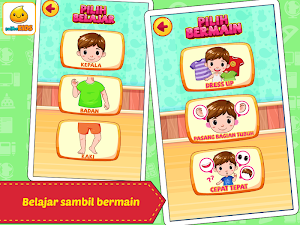 Belajar Bagian Tubuh + Suara Screenshot 1