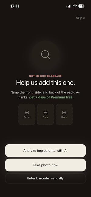 Yavo: Food Scanner Screenshot 2