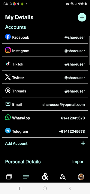 &Share Screenshot 1