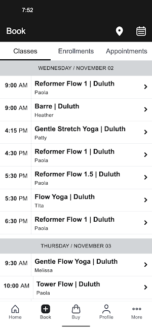 Endeavor Yoga + Pilates Screenshot 1