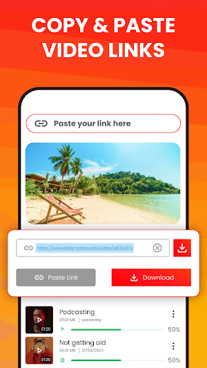 HD Video downloader and Player Screenshot 1