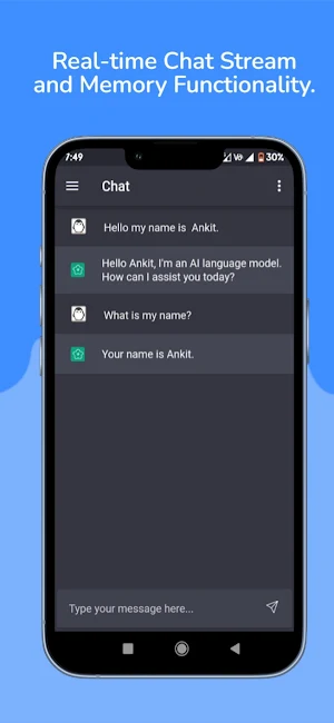 ChatKey : API AI Chatbot Screenshot 3