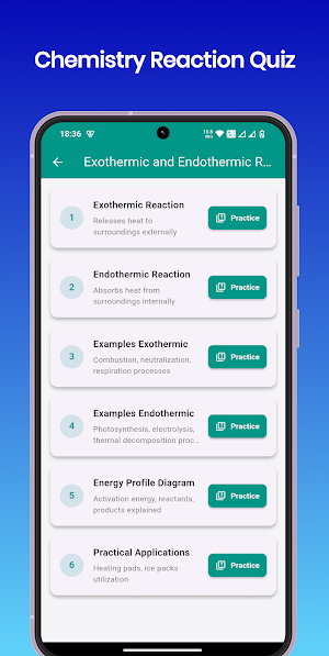 Chemistry Reaction Quiz Screenshot 3