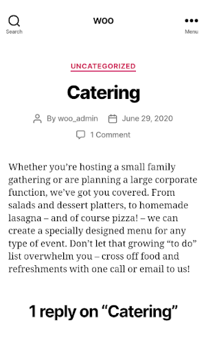 Catering Screenshot 1