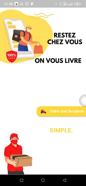 Service livreur Screenshot 0