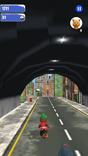 Leo Cat Ice Run - Frozen City Screenshot 1